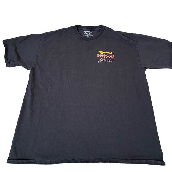 In & Out T-shirt black Colorado graphic printed mountains SZ XL Men's - Picture 2 of 7